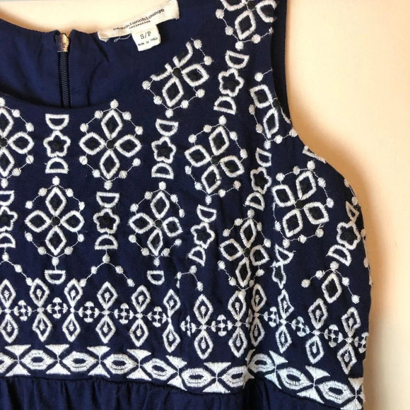 BeachLunchLounge | Embroidered Dress Blue Small - Picture 6 of 6